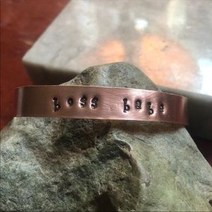 Boss babe Handmade Copper Cuff Bracelet